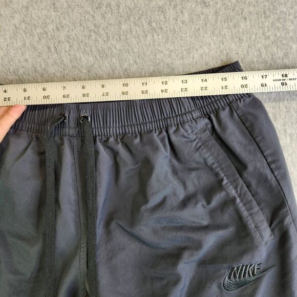 Vintage Nike Joggers Mens Extra Large Black Nylon Blue Tag 90s Back Pocket VTG - Picture 11 of 15
